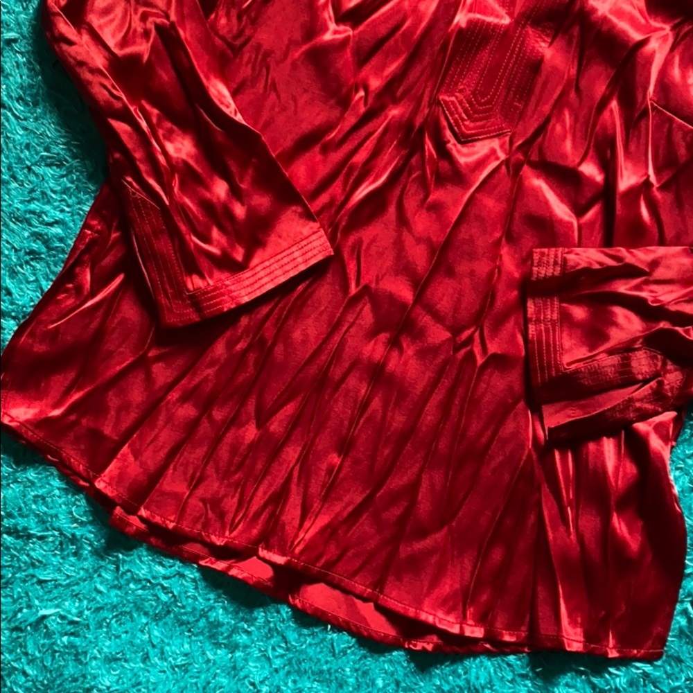Ruby vintage glossy button down shirt - Picture 3 of 11